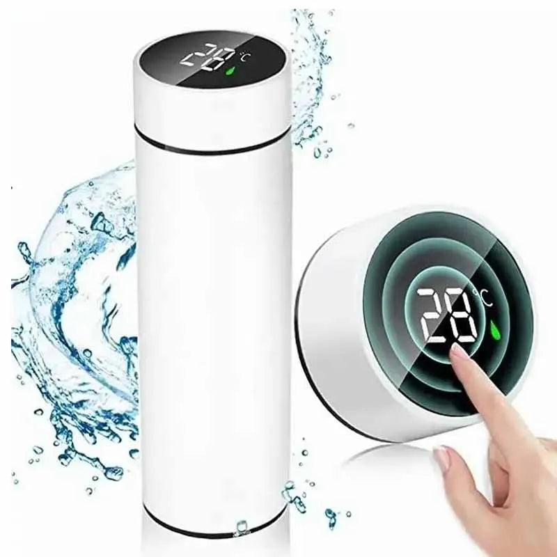 Thermos bottle with digital temperature display, 500ml, Stainless steel