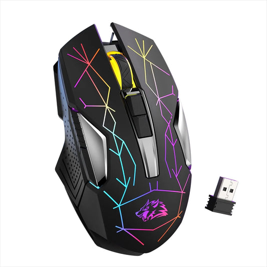 Gaming Mouse X18  Wireless Rechargeable Optical Sensor Ergonomic