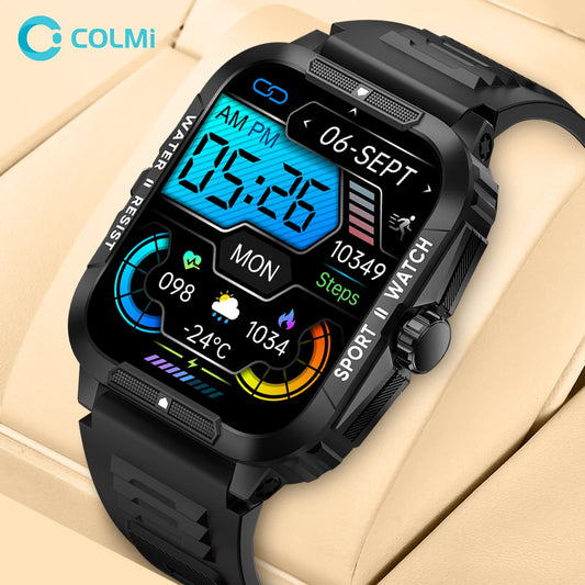 COLMI P76 1.96" Outdoor Military Smartwatch Men Waterproof Sports Fitness Watches